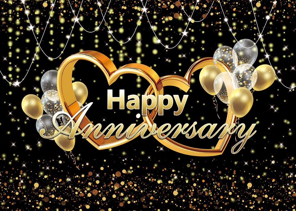 Happy Anniversary Banner Party Decoration Wedding Anniversary Photo Background