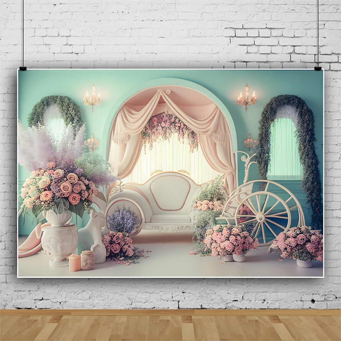 Floral Photography Background Rose Backdrop for Wedding Party Festival Decor