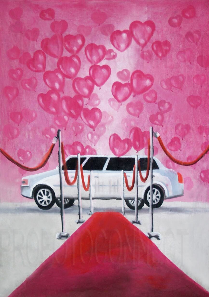 10*20 Ft Muslin 100% Hand Painted Photo Romantic PromNight Backdrop 79-008