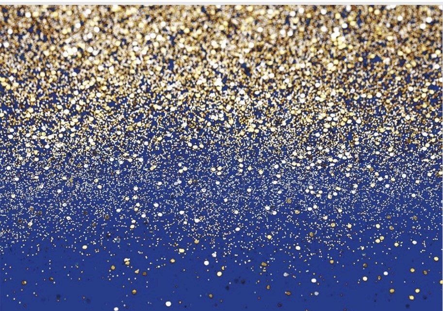 Blue Glitter Backdrop Royal Photo Backdrop for Birthday Party Decoration (7x5FT)