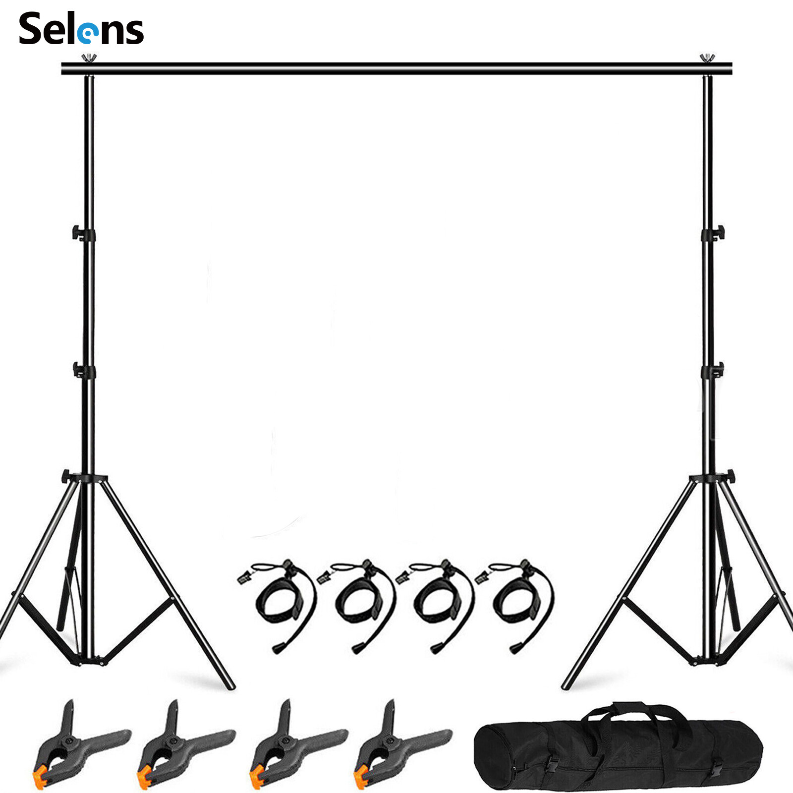 10×10ft Backdrop Stand Kit Large Photography Background Studio Adjustable Banner