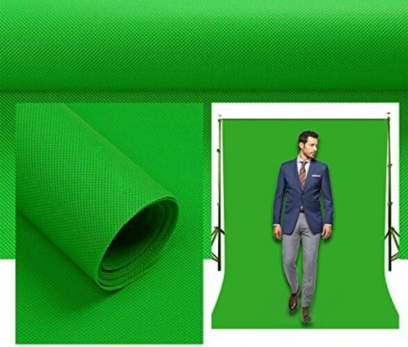5x7ft Green Screen Non-Woven Backdrop – Perfect for Professional Photography