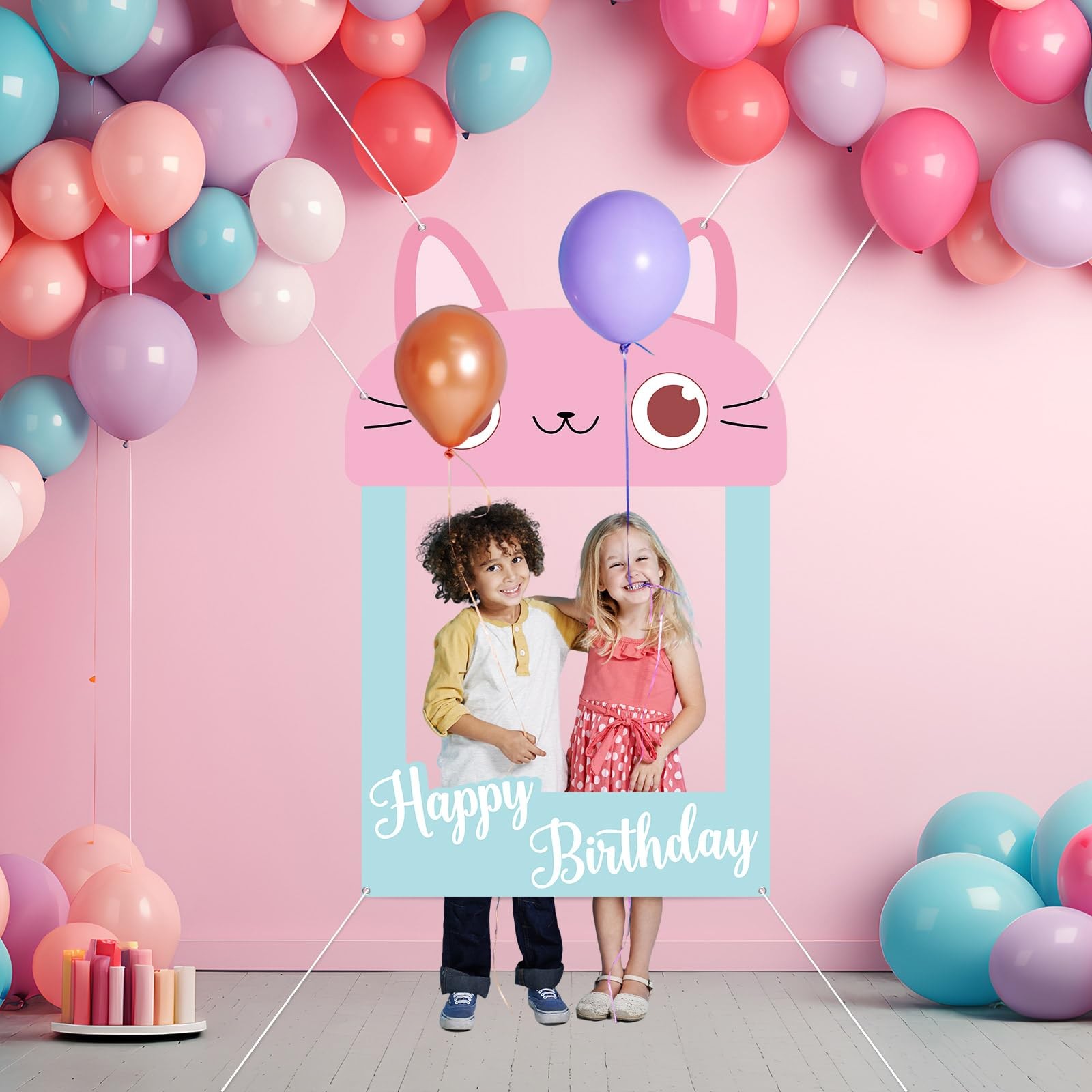 Cartoon Doll Theme Photo Prop Cute Cat House Photo Prop Selfie Frame Cartoon …