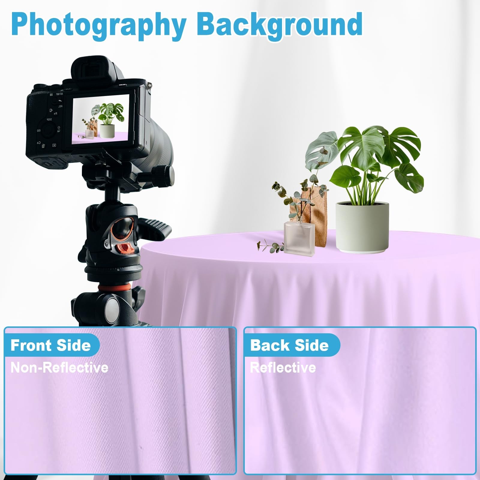 Light Purple Backdrop for Photoshoot Professional Photo Backdrop Background C…