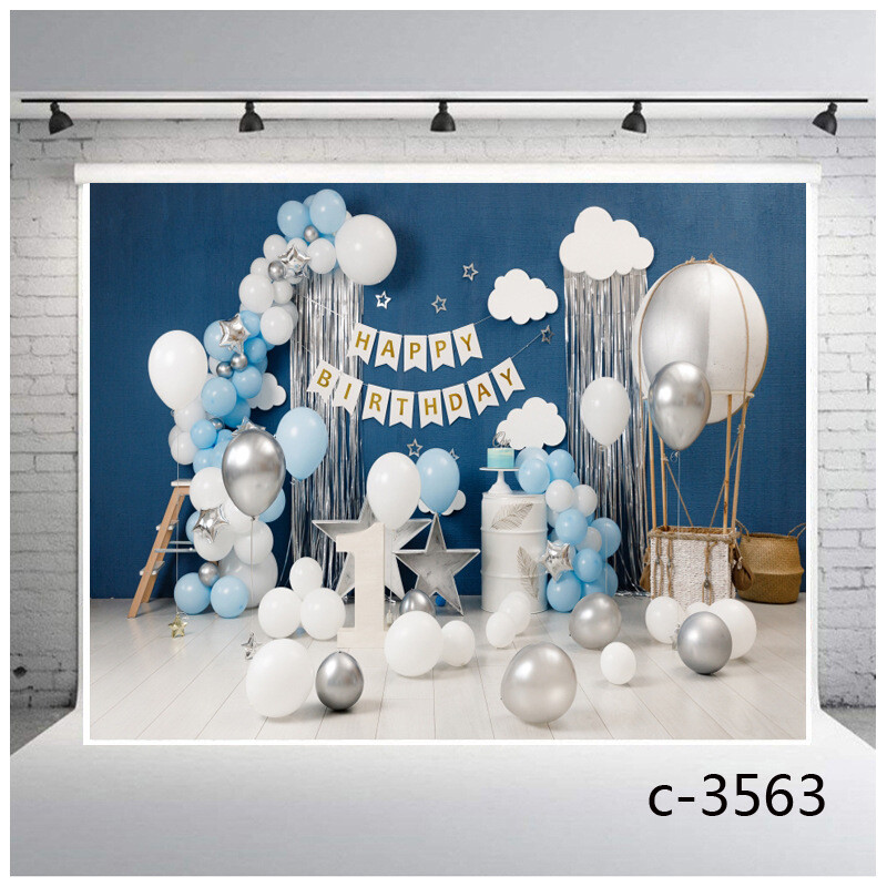 Large Balloon Photography Background Festival Party Stage Photographic Backdrop