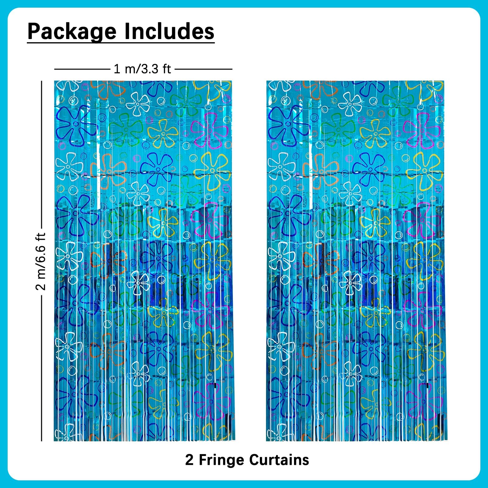 2 Pack Ocean Theme Birthday Door Curtain Decorations, Under the Sea Party Sup…