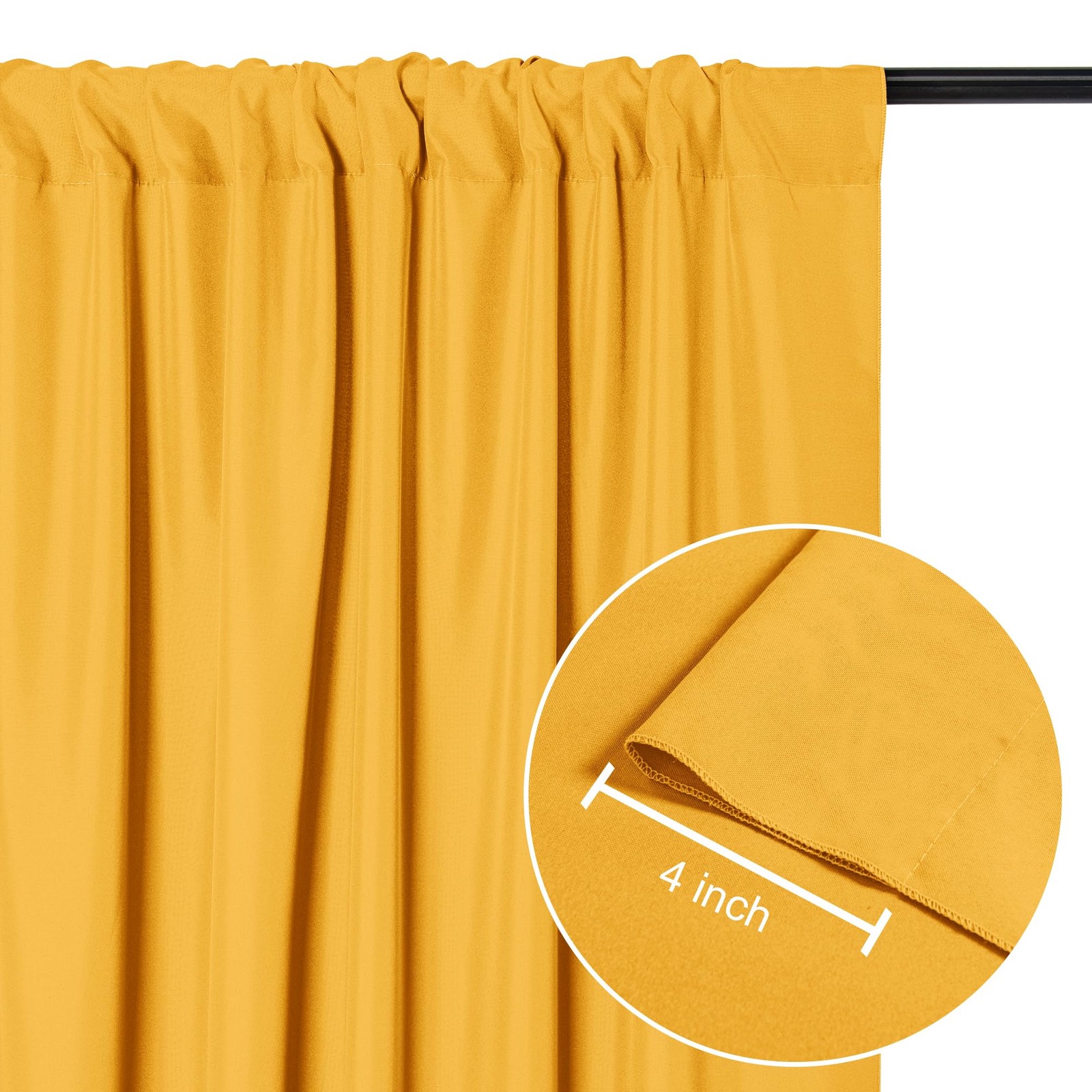 10×7 Ft Backdrop Curtains Party Photography Drapes Rod Pocket Wedding Decor Org