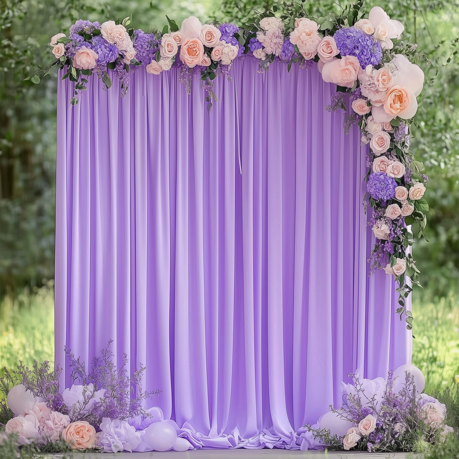 Lavender Purple Backdrop Curtain for Parties 10x8FT Photo Backdrop Drapes for…