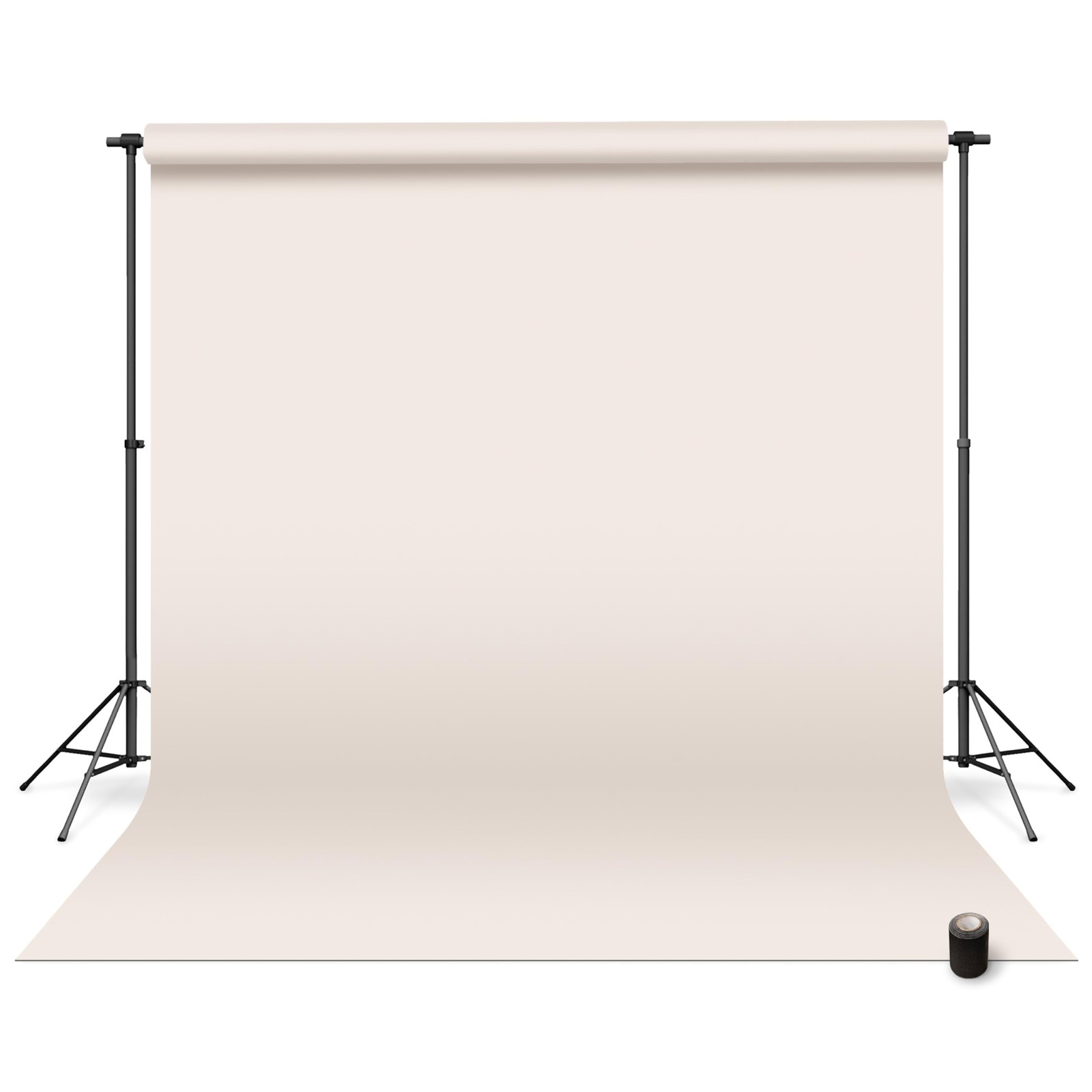 Denny Mfg – Seamless Paper Backdrop for Photoshoot with 107 in x 36 ft, Cream