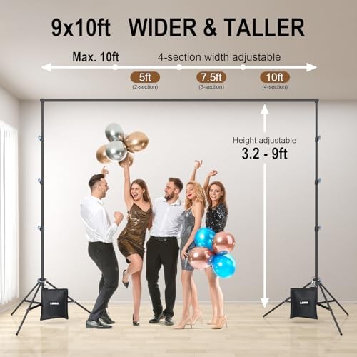 store 10×9.6ft (WxH) Photography Photo Backdrop Stand Background Support