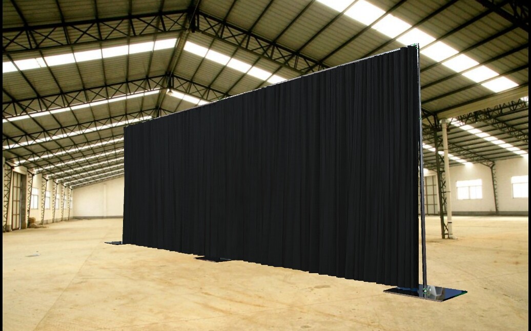 ADJUSTABLE WEDDING BACKDROP KIT 10 FT TALL x 20 FT- 50FT WIDE PIPE WITHOUT DRAPE