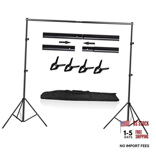 Photo Video Studio Photography Backdrop Stand, 8 x 8 ft Adjustable Photo