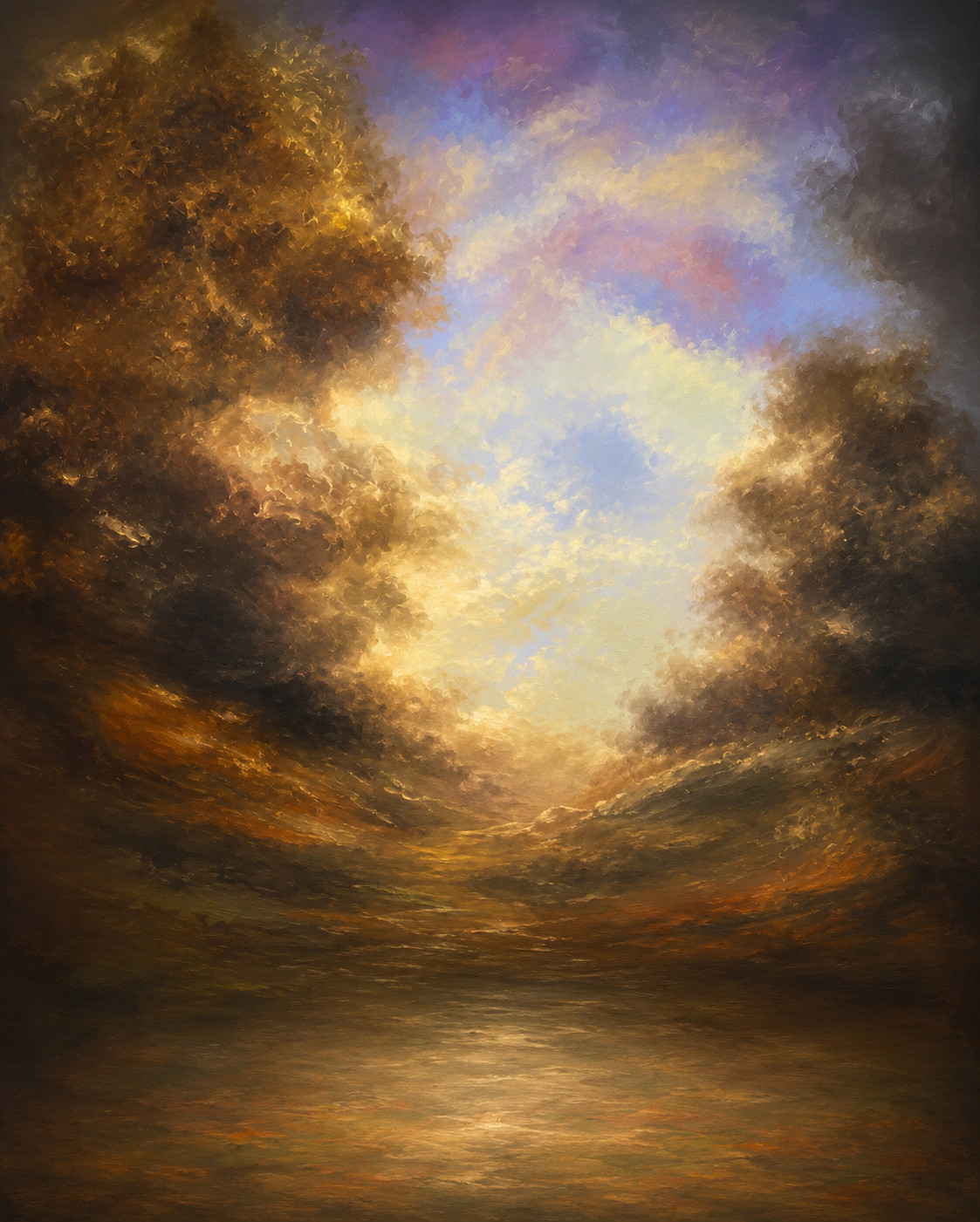 10*20 Ft Muslin 100% Airbrush Painted Romantic stormy sky Background 42-152