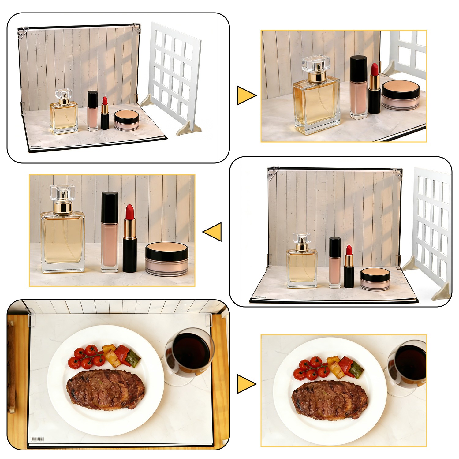 Photography Background Paper Photo Prop Backdrop Board For Food Small Product