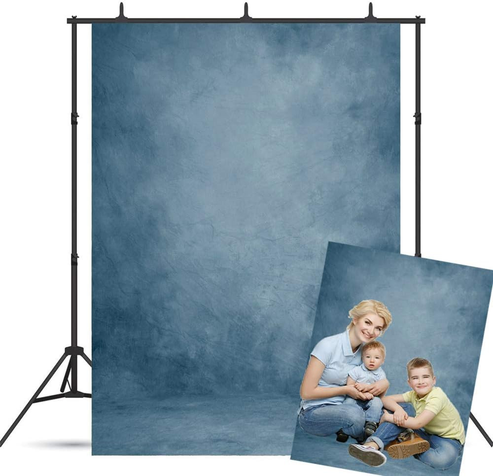 Botong 5X7Ft Abstract Blue Portrait Backdrop Graduation Headshots Photography Ba