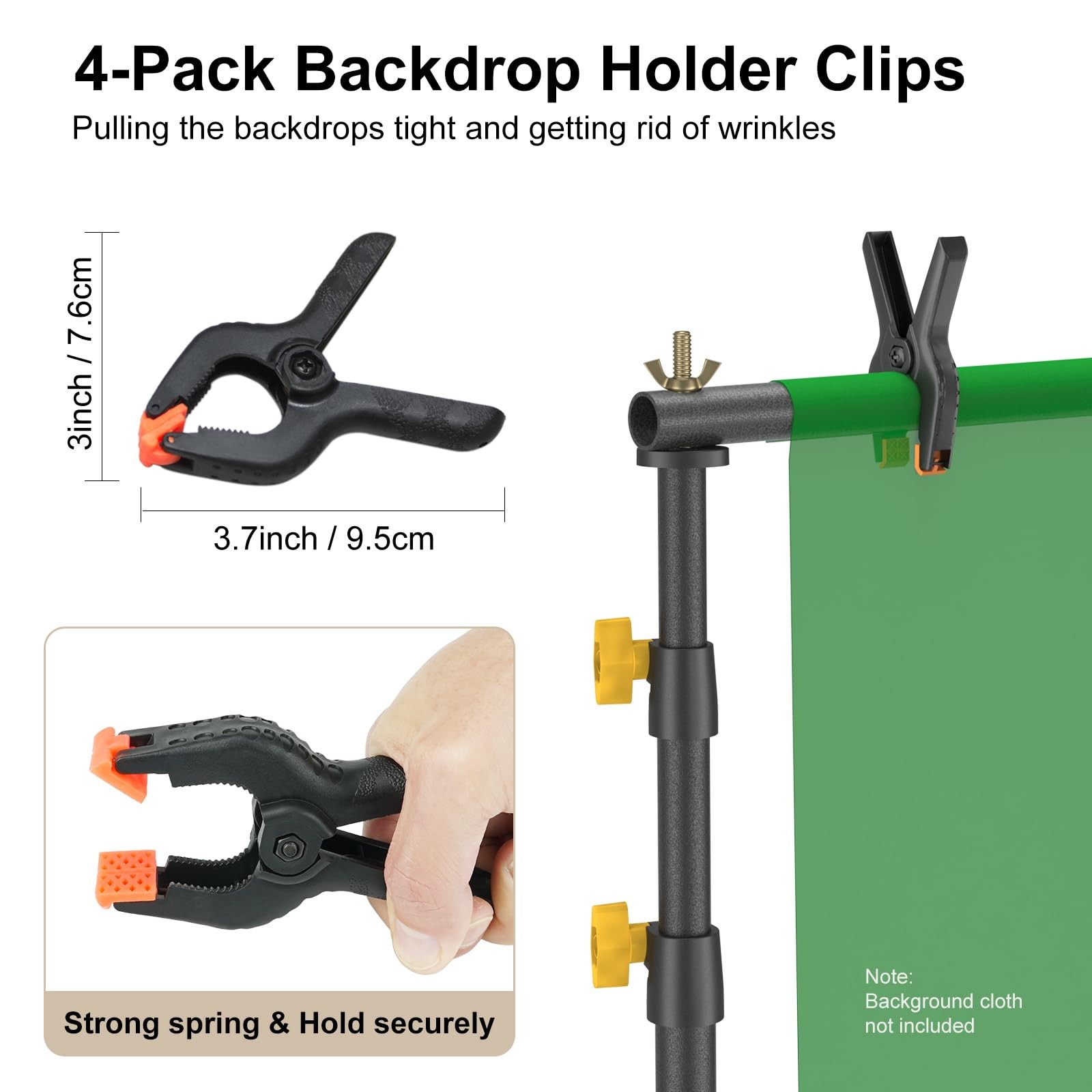 Lincostore Backdrop Support Stand Kit 10×6.5ft Adjustable Photography Studio …