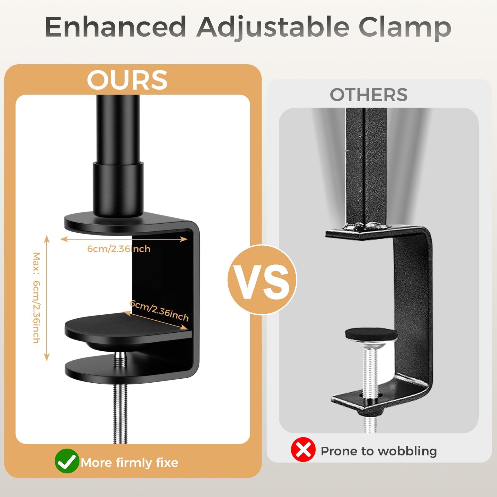 Over The Table Rod Stand with Clamps Adjustable 77”-118” Width 46”-67” Tall, …