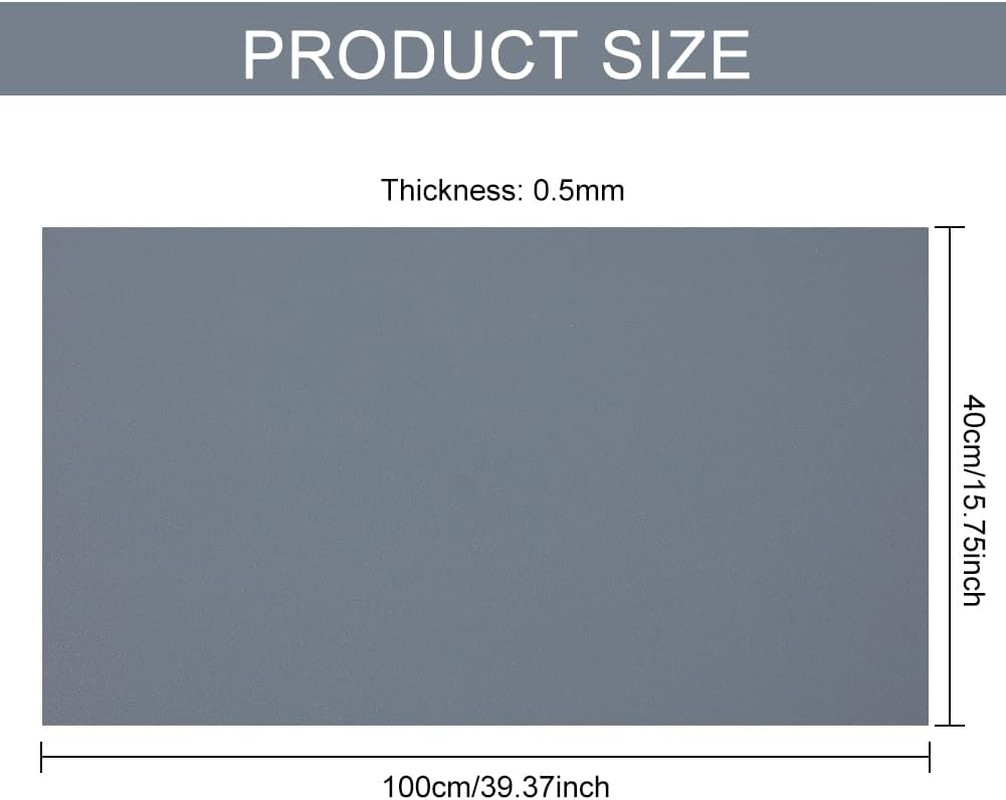 BENECREAT 40X15Inch PVC Photography Backdrop, Matte Gray PVC Vinyl Photo Backgro