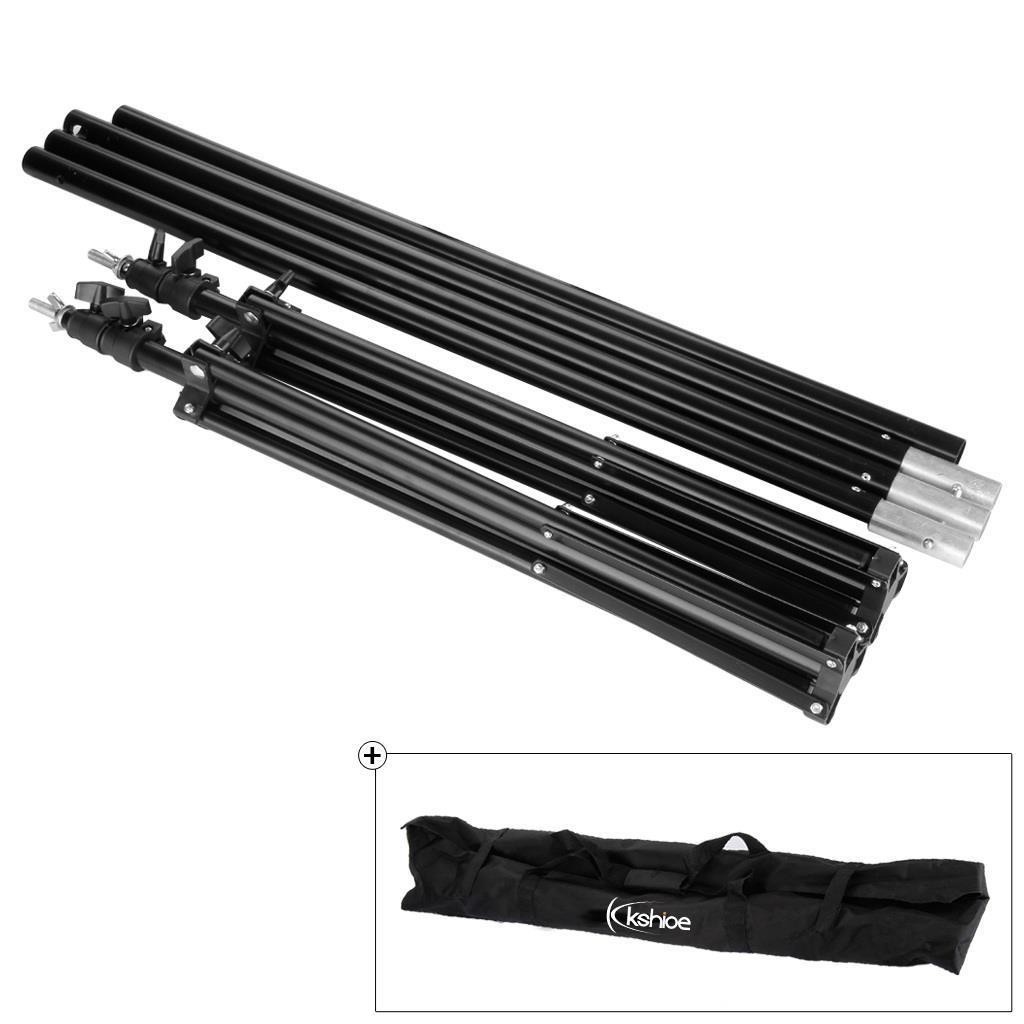 Adjustable Studo Backdrop Stand Kit Background Support System Tripod Kit w/Case