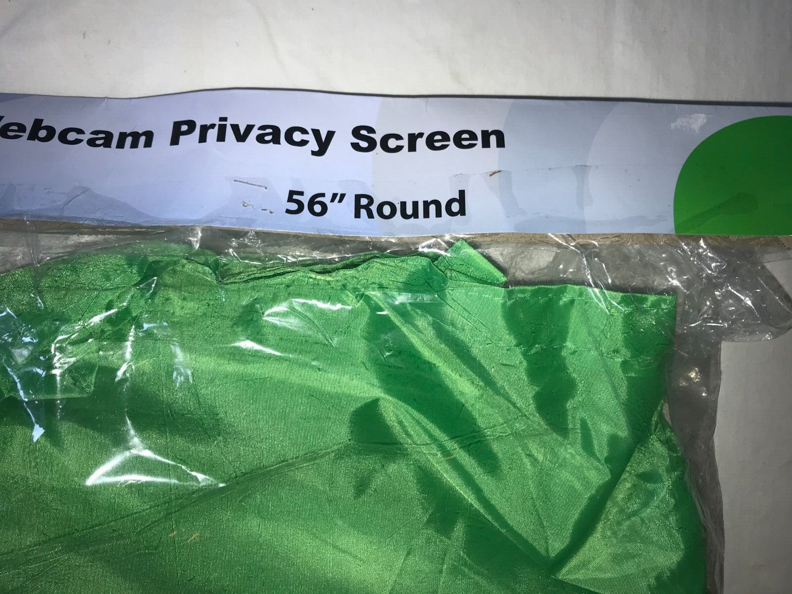 New WEB AROUND Circular Portable GREEN SCREEN Backdrop WEB CAM Privacy 56″ ROUND