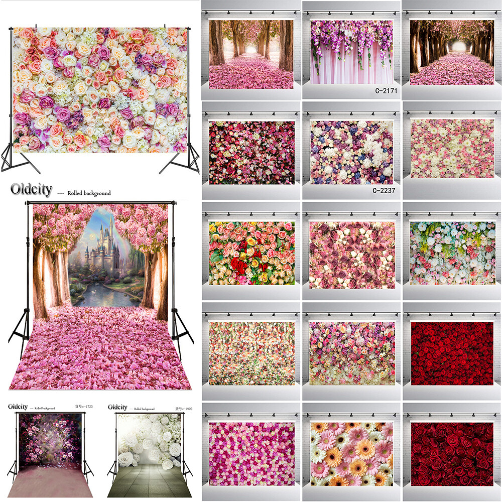 Romantic Floral Photography Background Video Studio Backdrops Party Wedding
