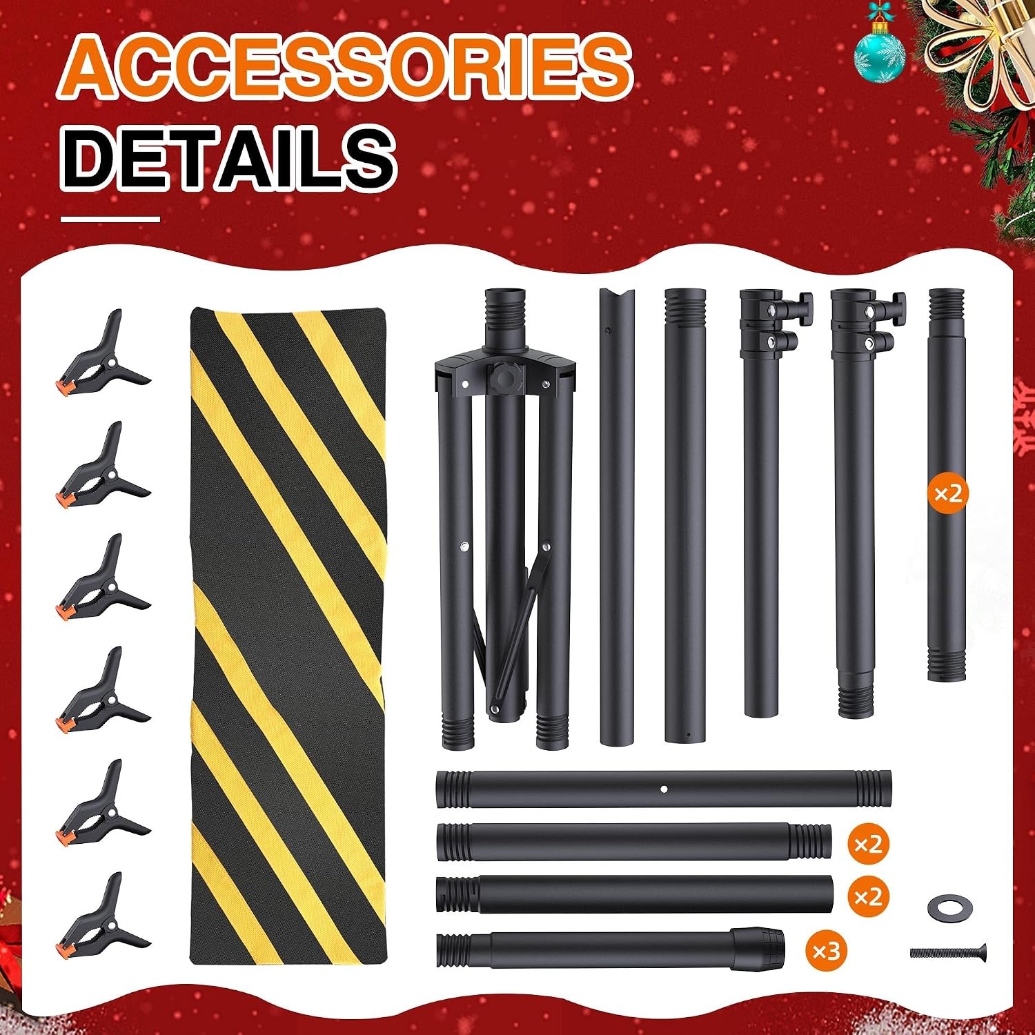 Portable T-Shape Backdrop Stand Support Kit 8×5.3ft Adjustable Photo Green