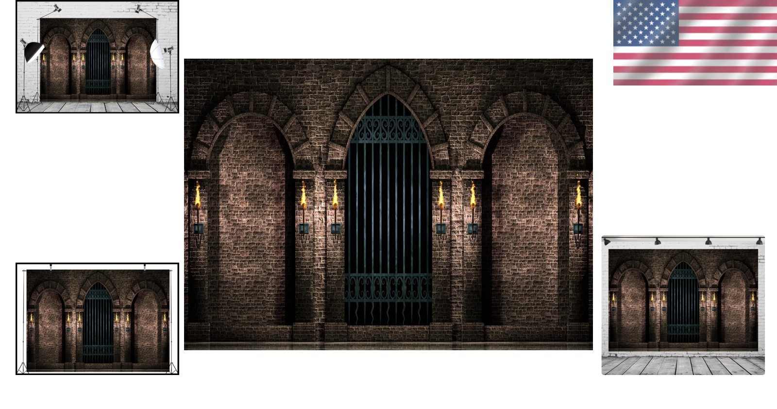 Durable 5x3ft Gothic Castle Backdrop – Enchanting Halloween & Birthday Decor