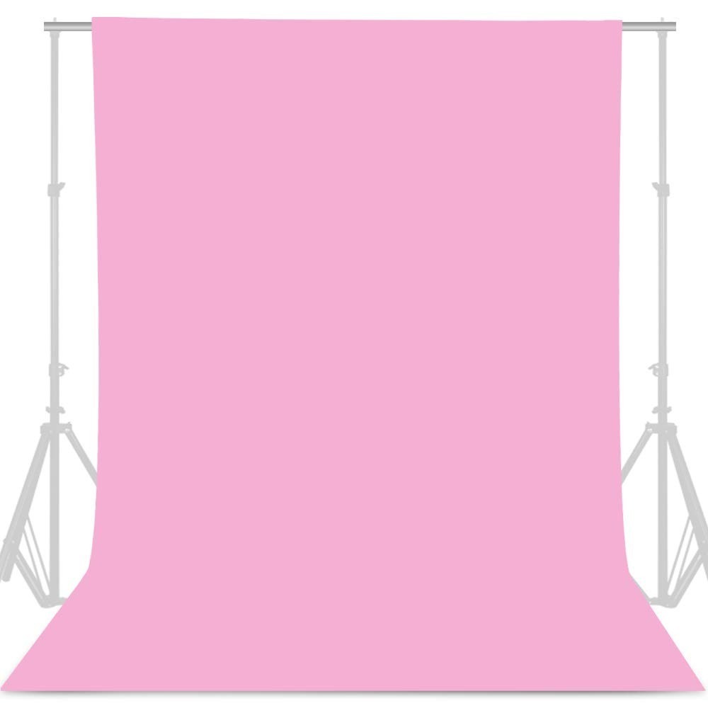 GFCC 8FTx10FT Black Photography Backdrop for Photo Booth & Video Recording