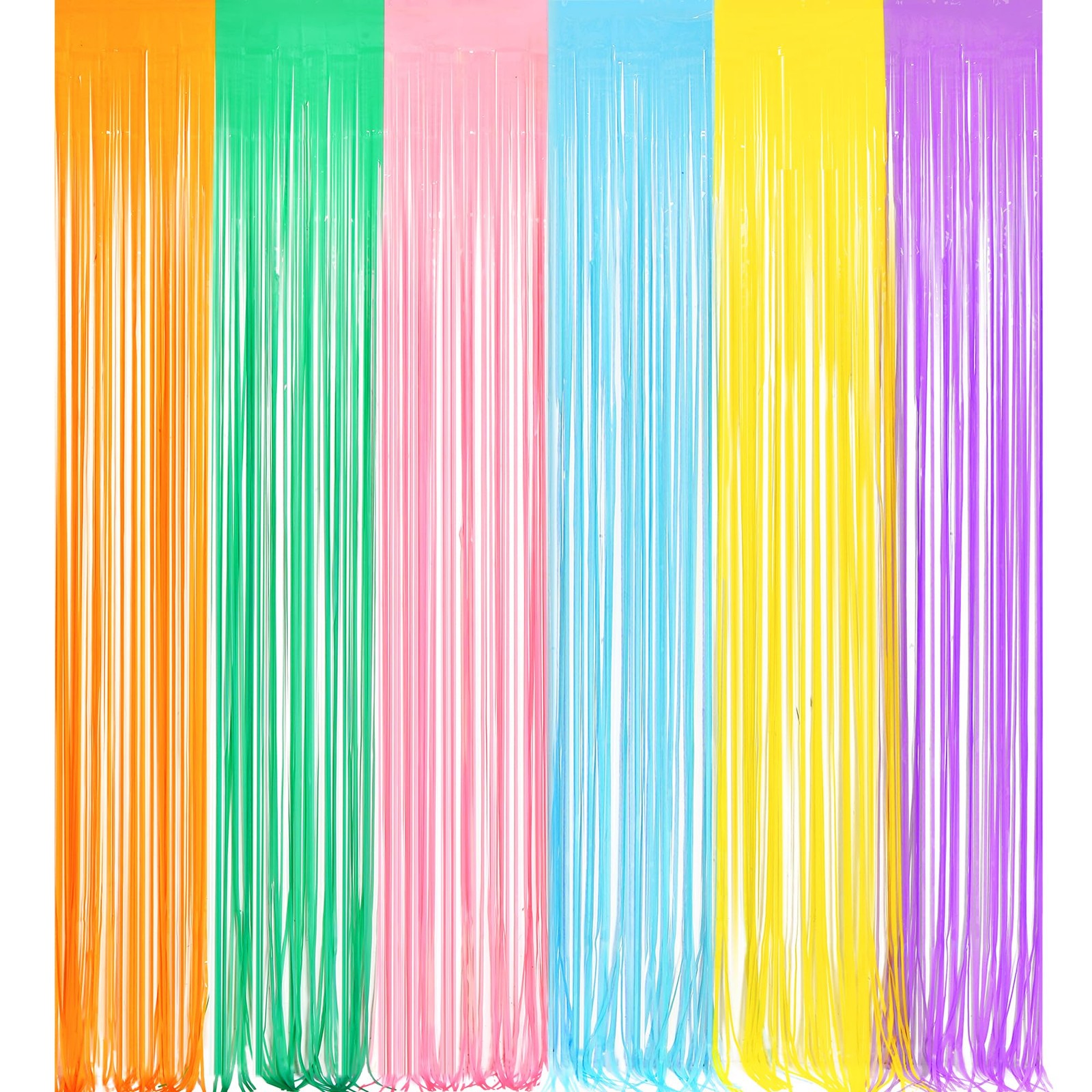 Pastel Tinsel Curtain Party Backdrop – GREATRIL Color One Size,