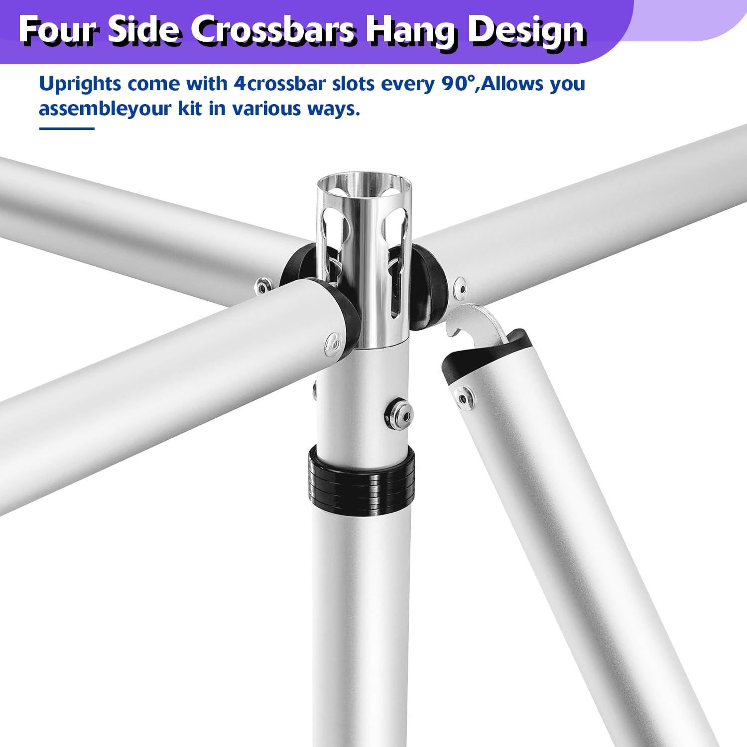Backdrop Stand Heavy Duty 10X10Ft, Adjustable Metal Frame Pipe and Drape,Backgro
