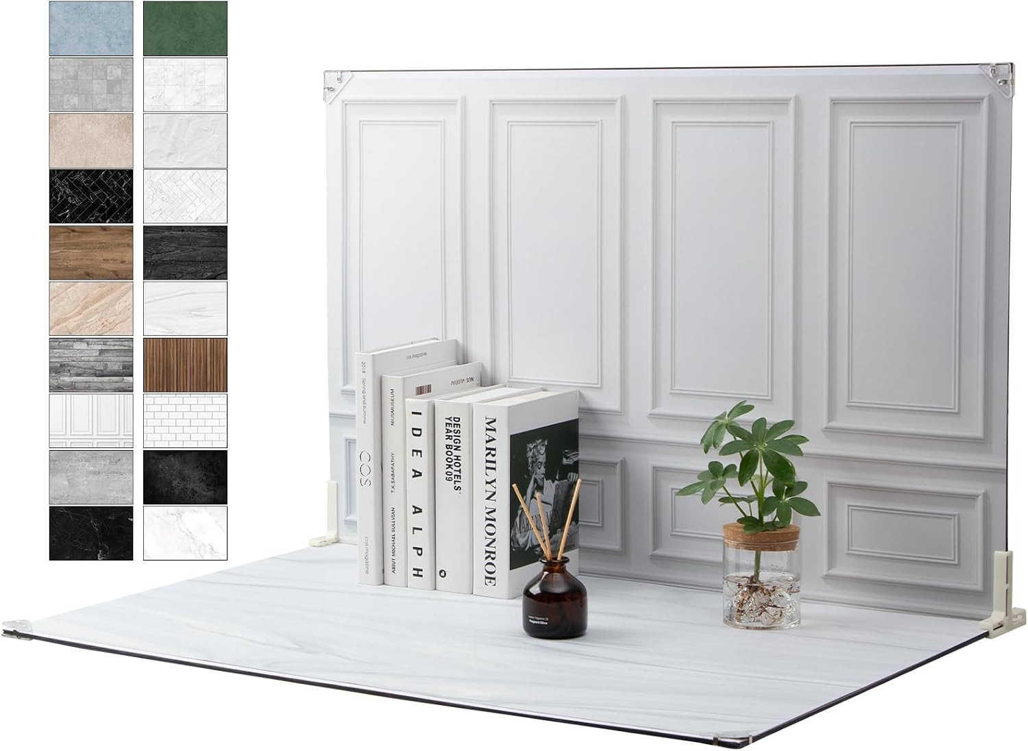 Product Photography Backdrops 23x35inch 10 Pcs 20 Patterns Photo Backdrop Board