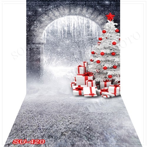 10’x20′ CP Christmas Season Scenic Microfiber Fabric background backdrop SU420