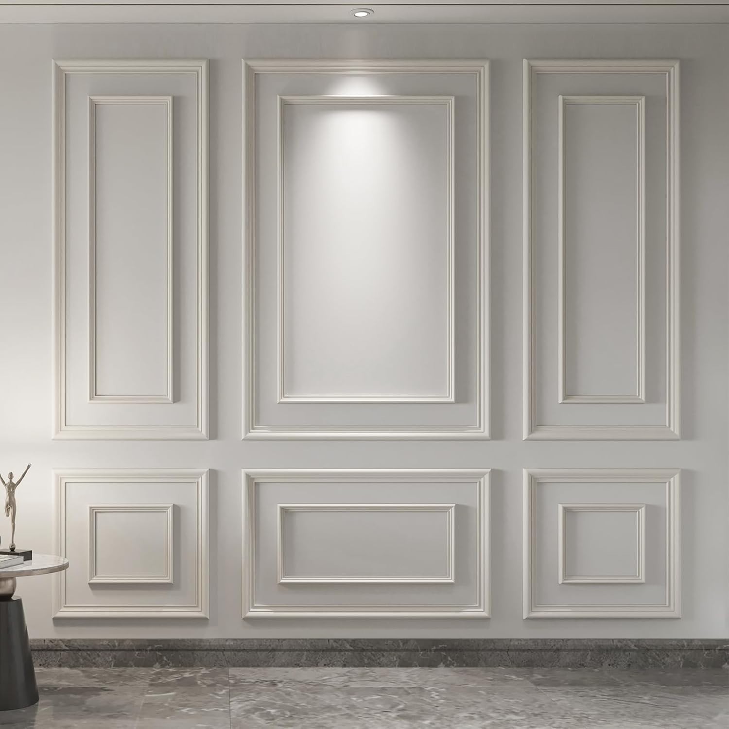 Art3d Premade Wall Moulding Kit, Pre-Cut Decorative Wainscoting Panel for Home