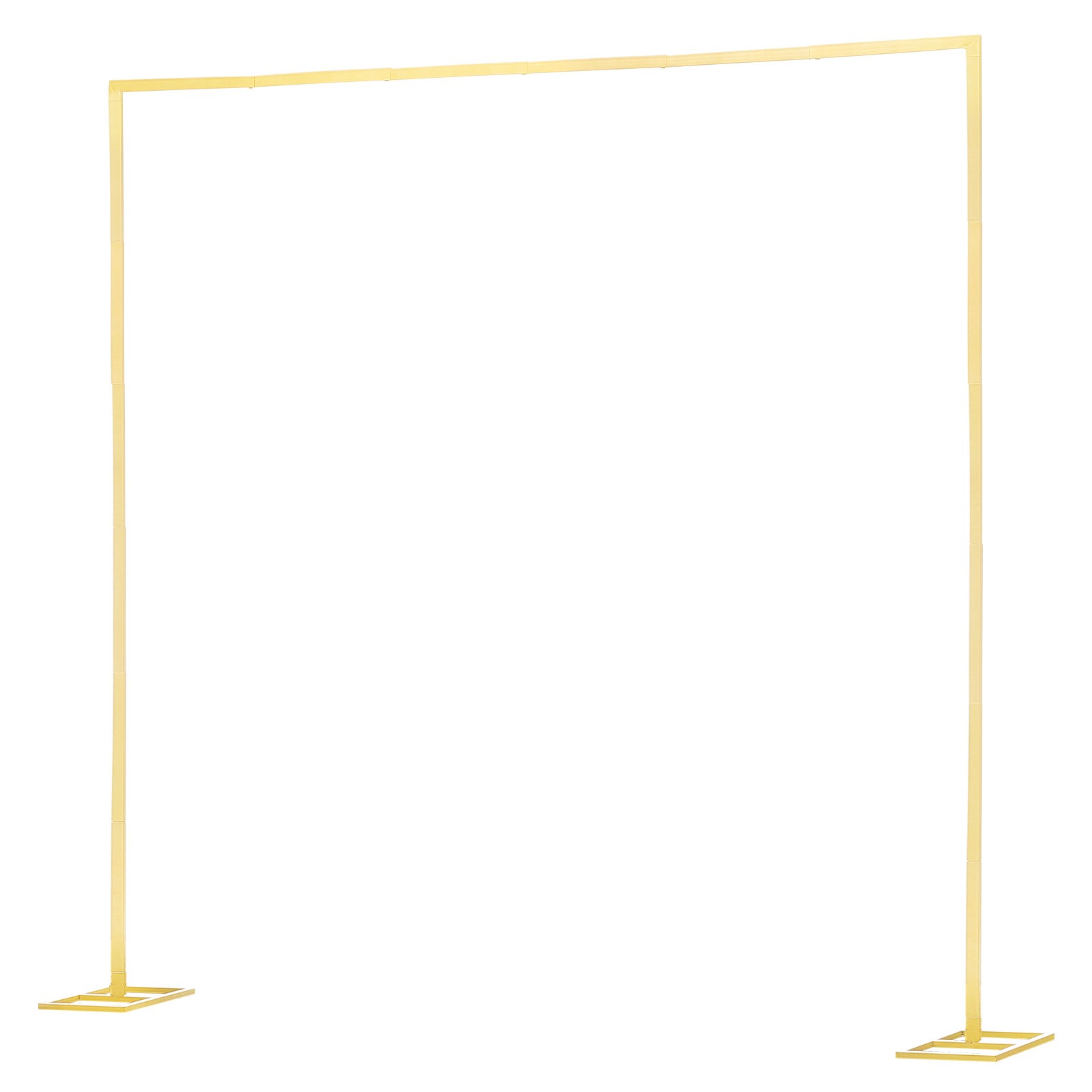 8×8 ft Gold Metal Arch Backdrop Stand for Wedding Party Decoration