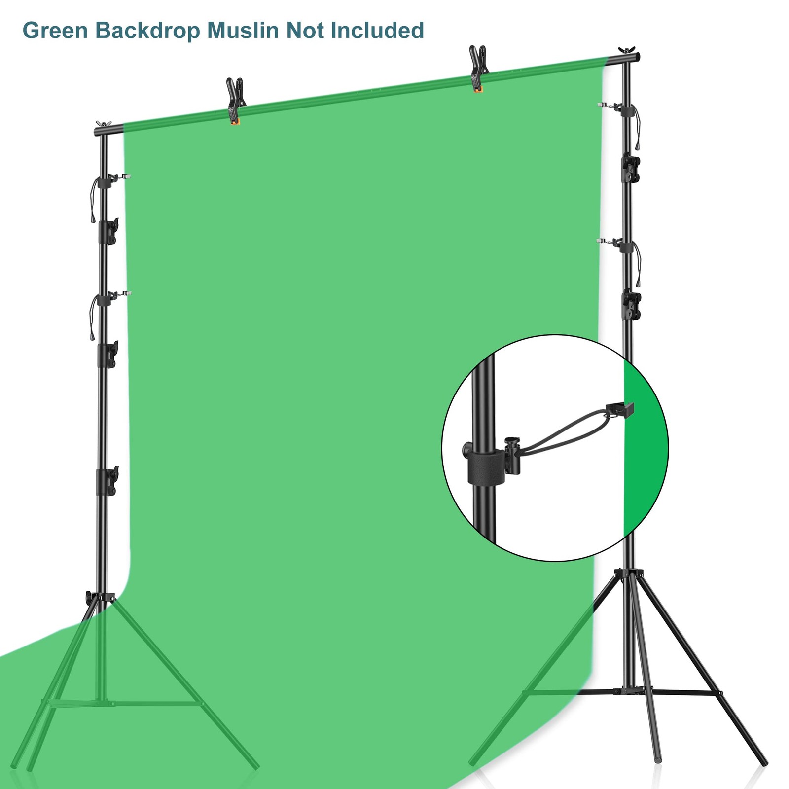 FUDESY Photo Video Studio 10 x 10Ft Heavy Duty Adjustable Backdrop Stand,Backgro