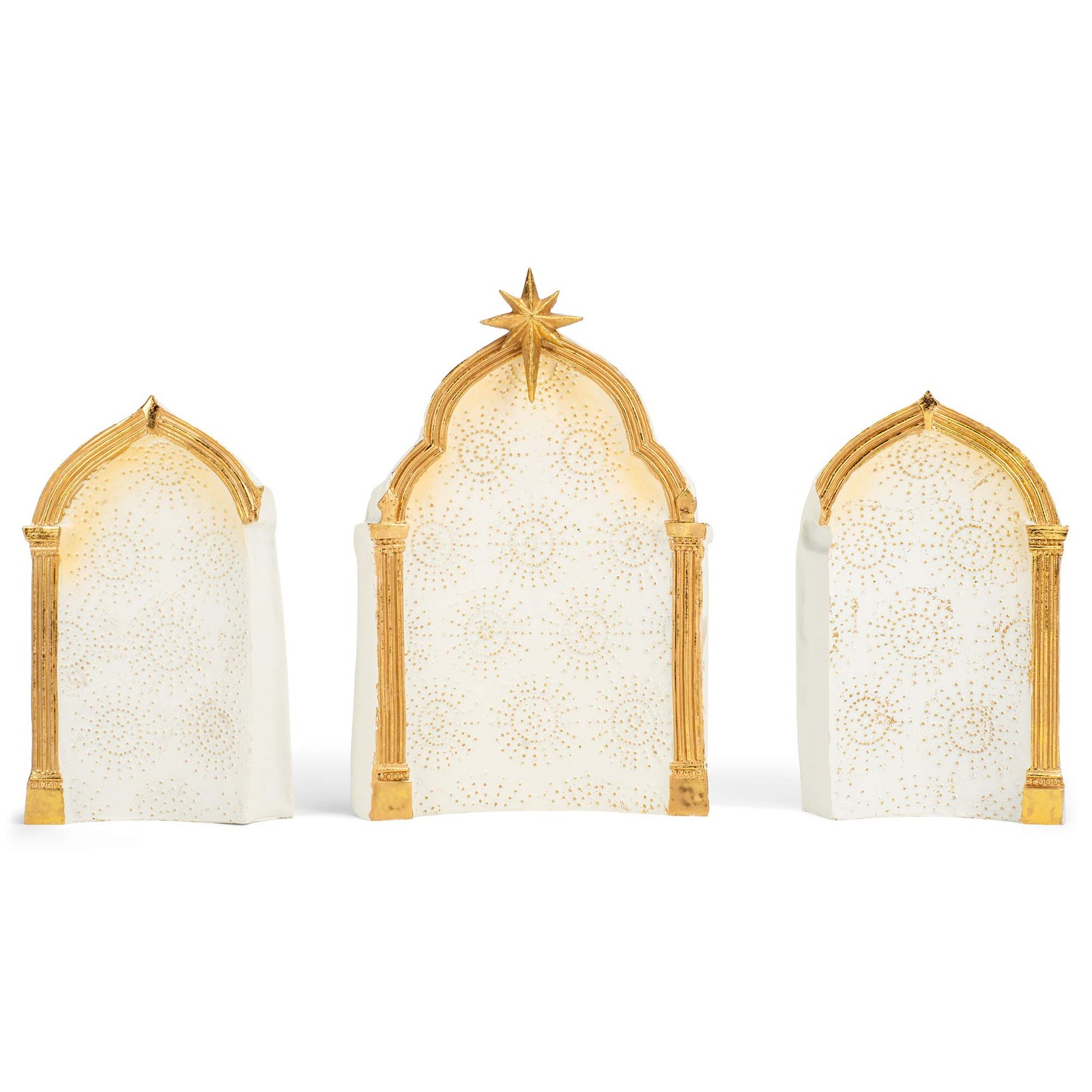 Roman 133014 Nativity Gold Dot Ivory with 11.5 inches (H), Gold,Golden