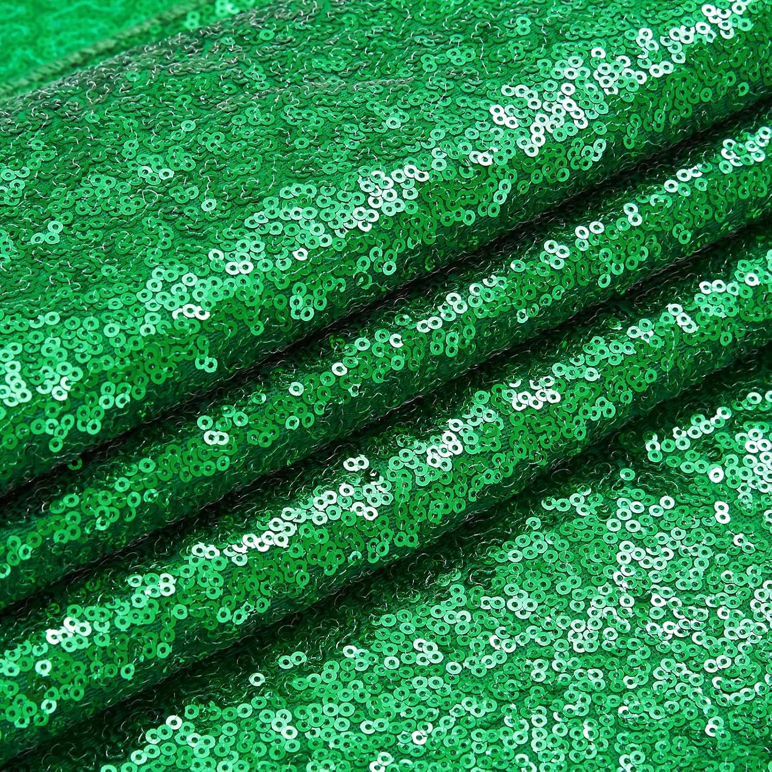 7ft x 7ft Green Sequin Backdrop Curtain Party Backdrop Curtain for Sparkly Birth