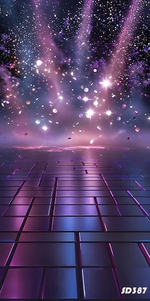 10’x20’Purple Light Spot Ray Scenic Microfiber Fabric background backdrop SD387