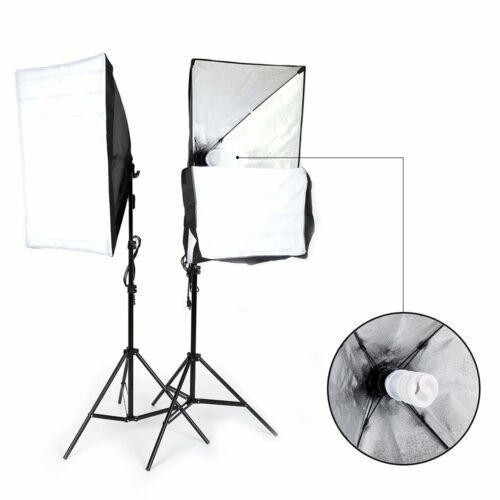 Kshioe Photo Studio Photography Lighting Kit Umbrella Softbox Backdrop Stand New