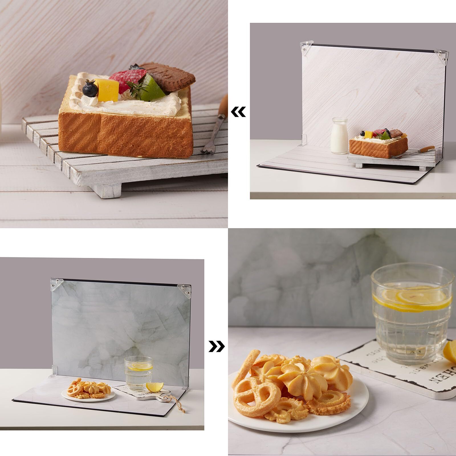 10pcs 20patterns Food Background Kit Table Top Product Photography Backdrops …