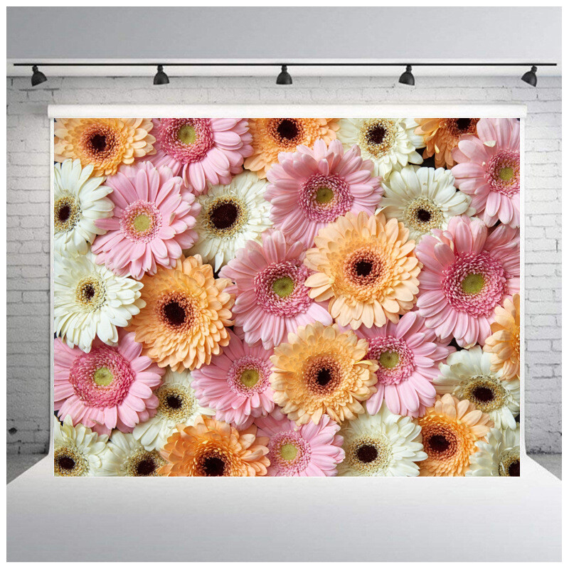 Romantic Floral Photography Background Video Studio Backdrops Party Wedding
