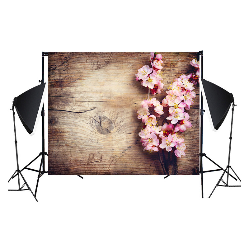 Vinyl Photo Backdrop Brick Wood Floor Photography Background Video Studio Tool