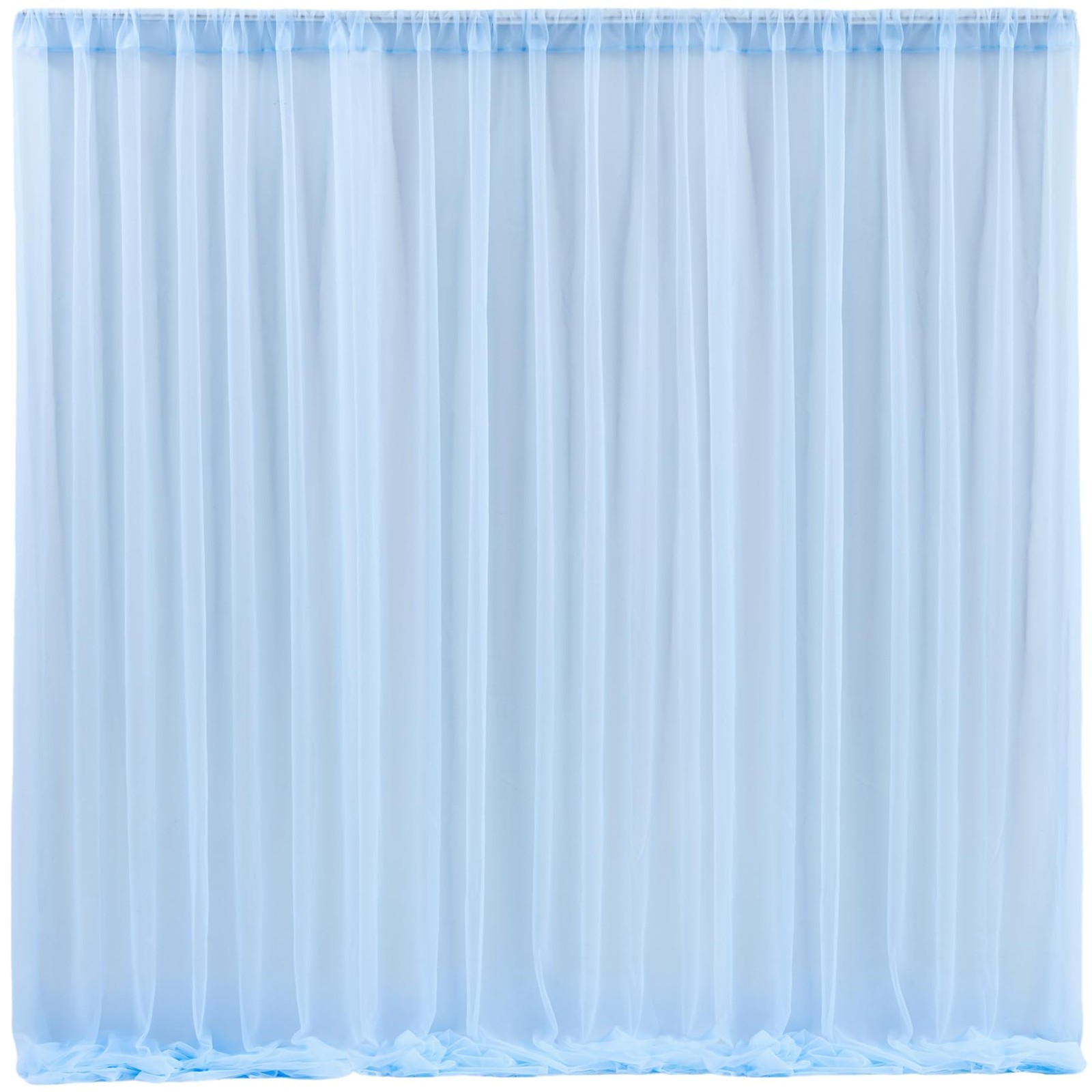 10×10 ft Blue Tulle Backdrop Curtains 2 Panels for Parties Wedding Photo