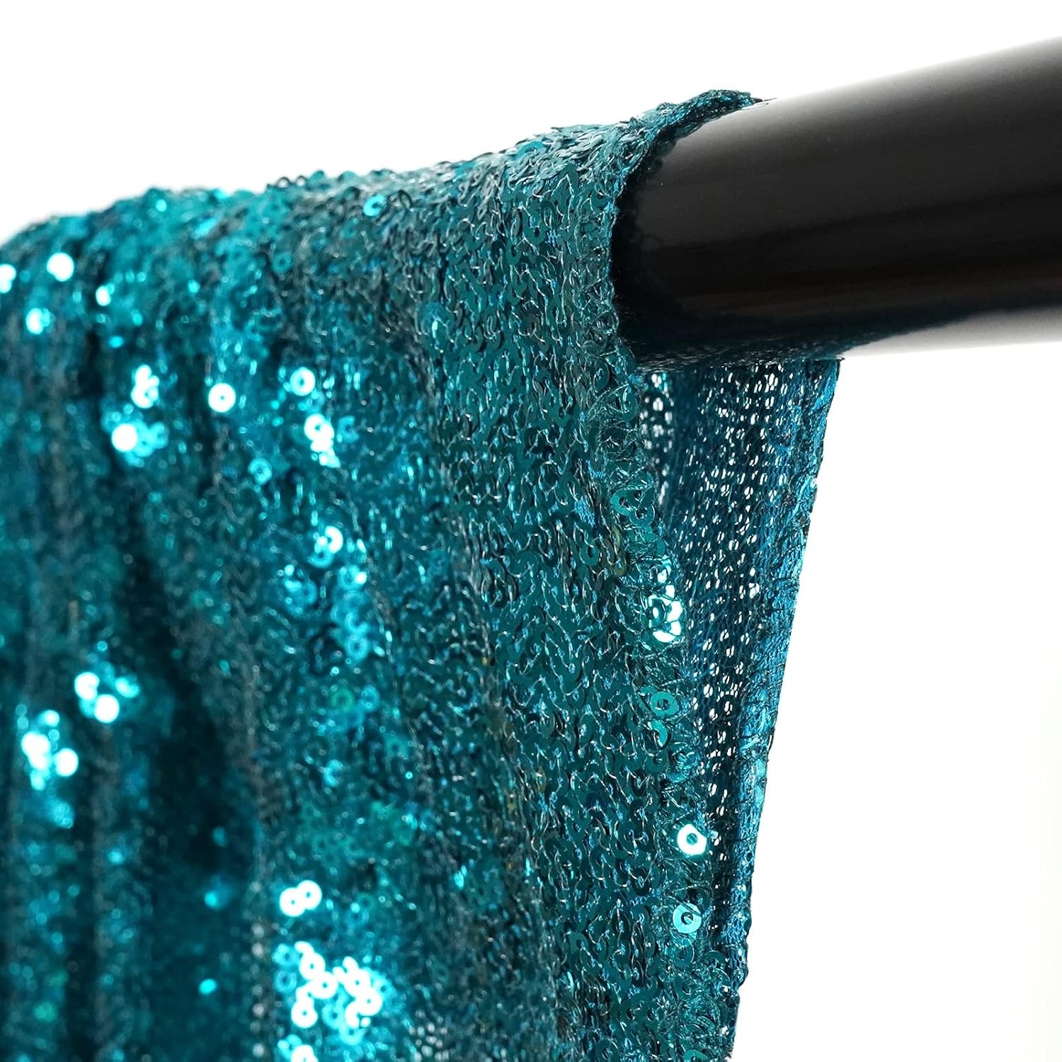 Sequin Photography Backdrop Curtains 2ft x 8ft Teal Glitter Background