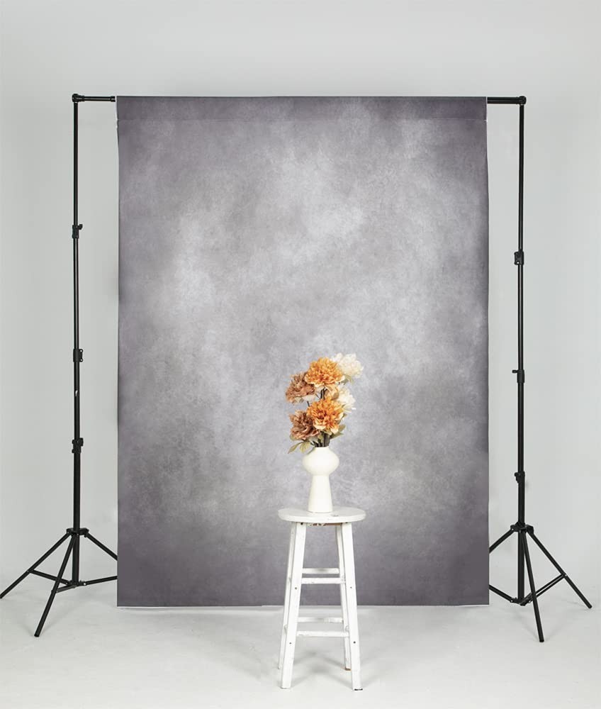 5x7ft Vintage Abstract Grey Photo Backdrop for Portrait Photography Studio
