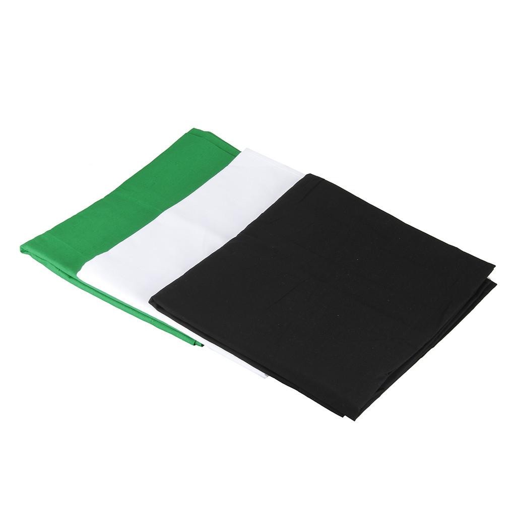 Kshioe Photography 10ft Backdrop Stand Kit 1.6*3m Green Screen Black White Clamp