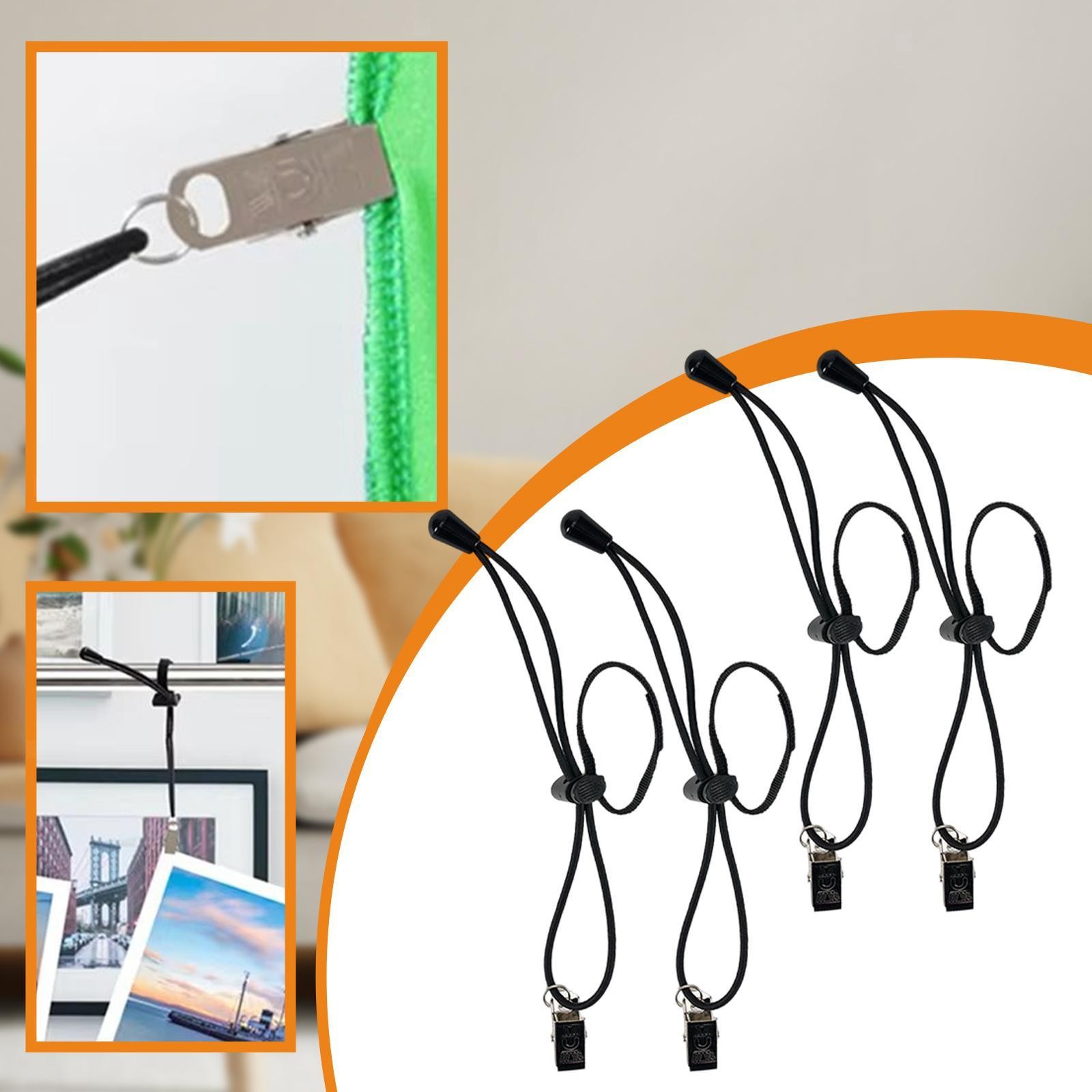 4Pcs Backdrop Clips Clamps Background String Clips Holder Multi Functional