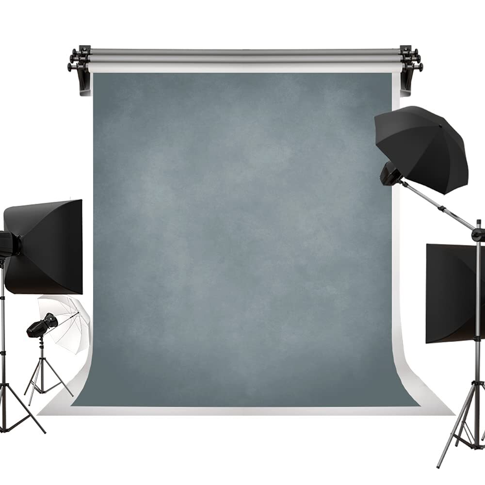 5x7ft Abstract Blue Grey Portrait Backdrop for Vintage Photography