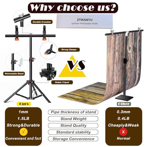8PCS 18Patterns Product Photography Backdrops with Stand: black white green