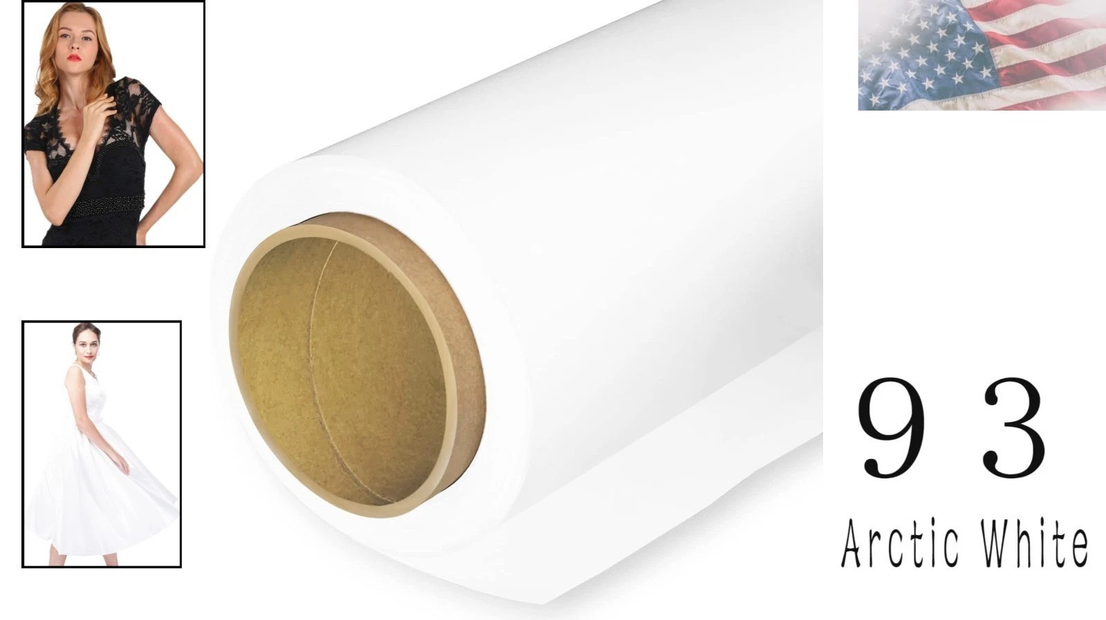 Arctic White Heavyweight Photography Backdrop 4.4ft x 16ft – No Glare Finish
